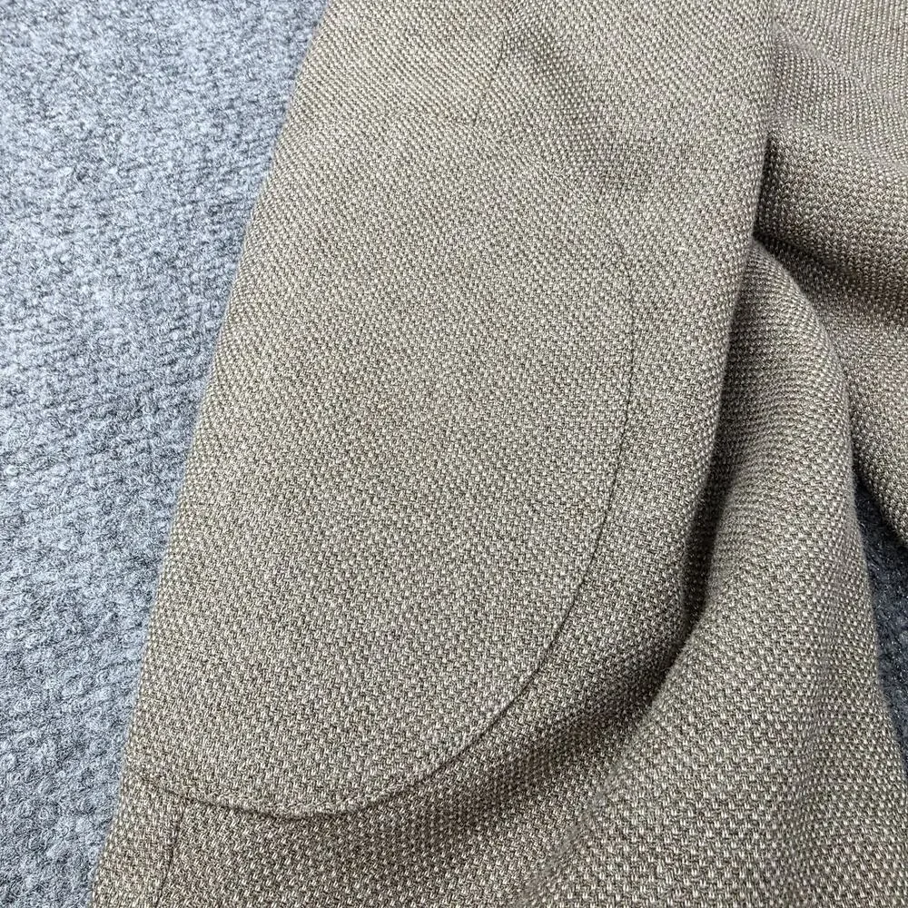 Joe Joseph Abboud Blazer Mens 48 Regular Tan Slim Fit Elbow Patch Sport Coat